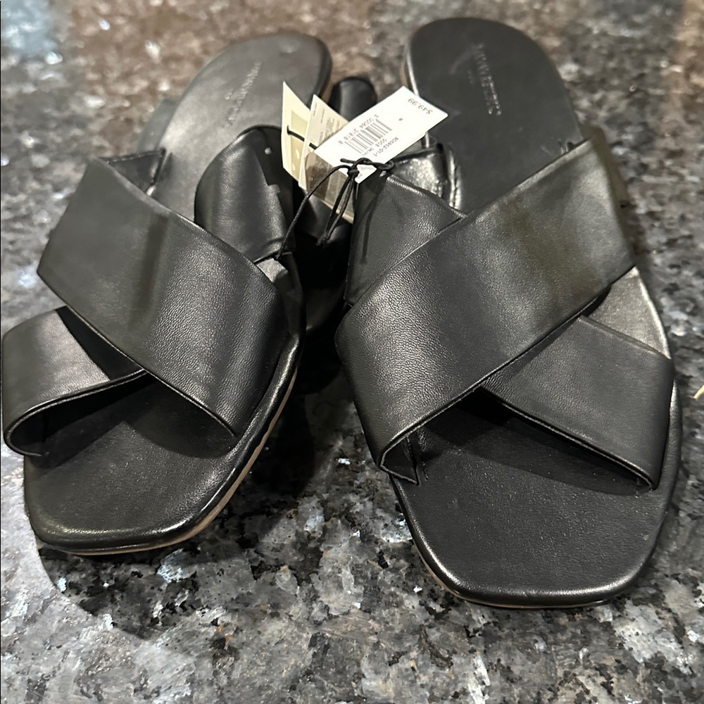 Banana Republic Factory Black Slide Sandals - Picture 3 of 7